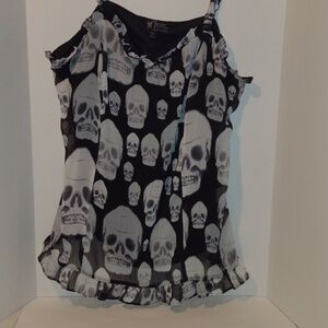 Tripp skull spaghetti strap shirt size 1